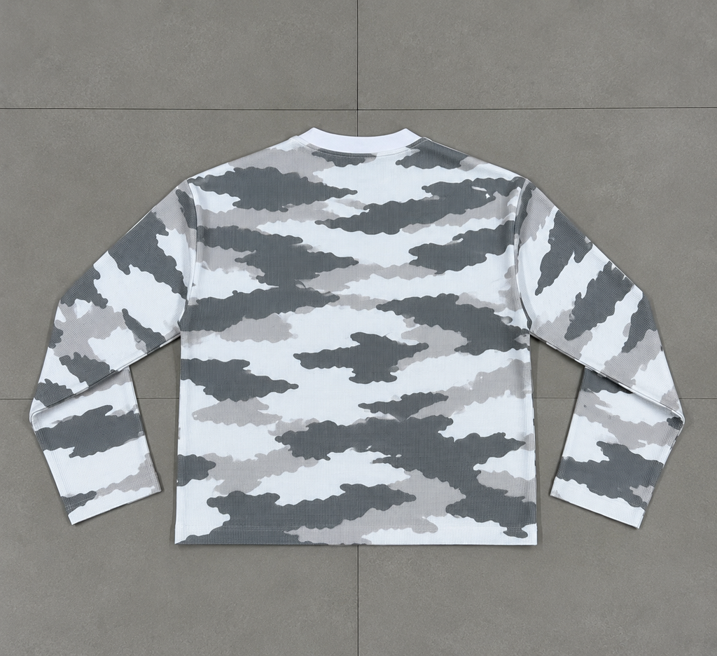 CAMO WAFFLE KNIT