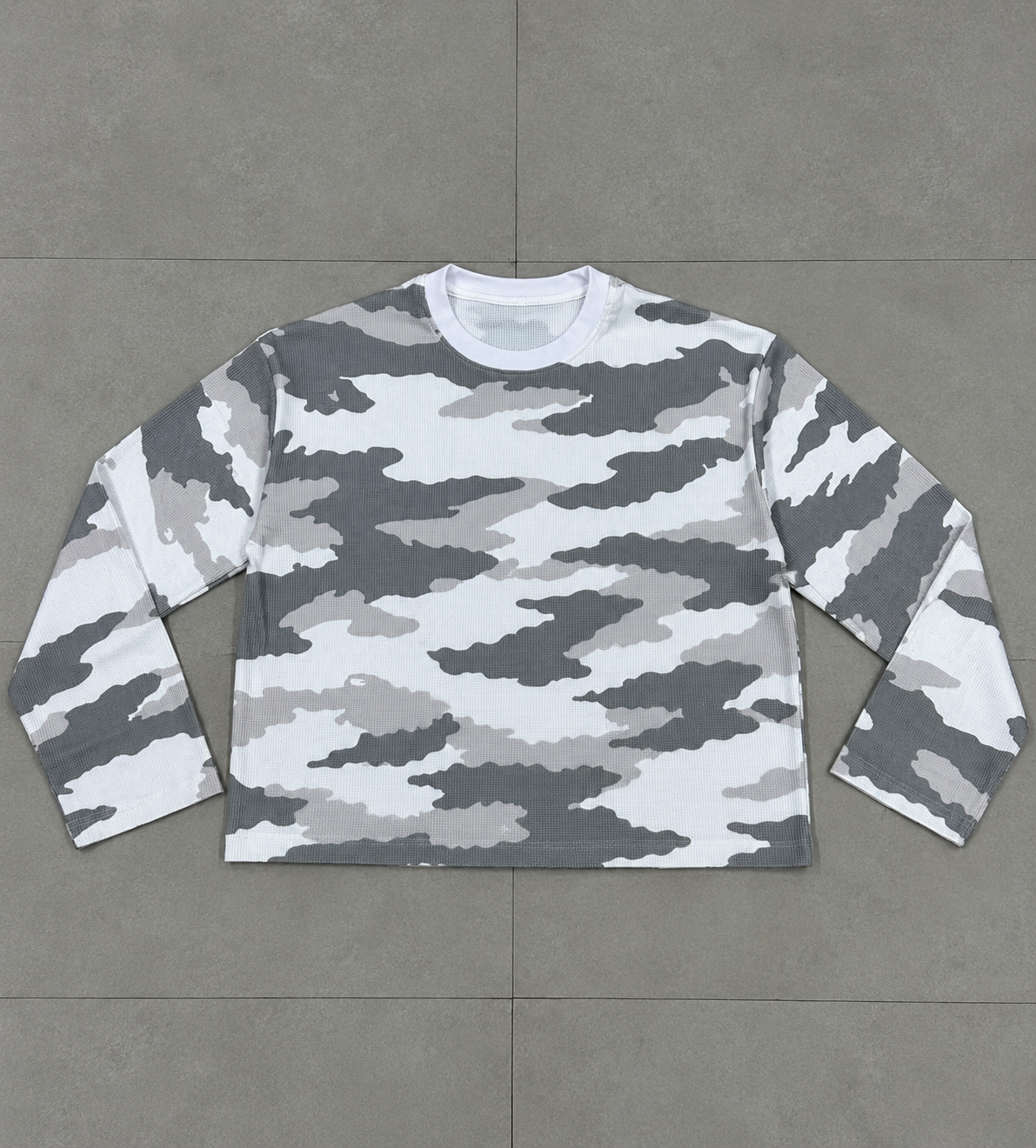 CAMO WAFFLE KNIT