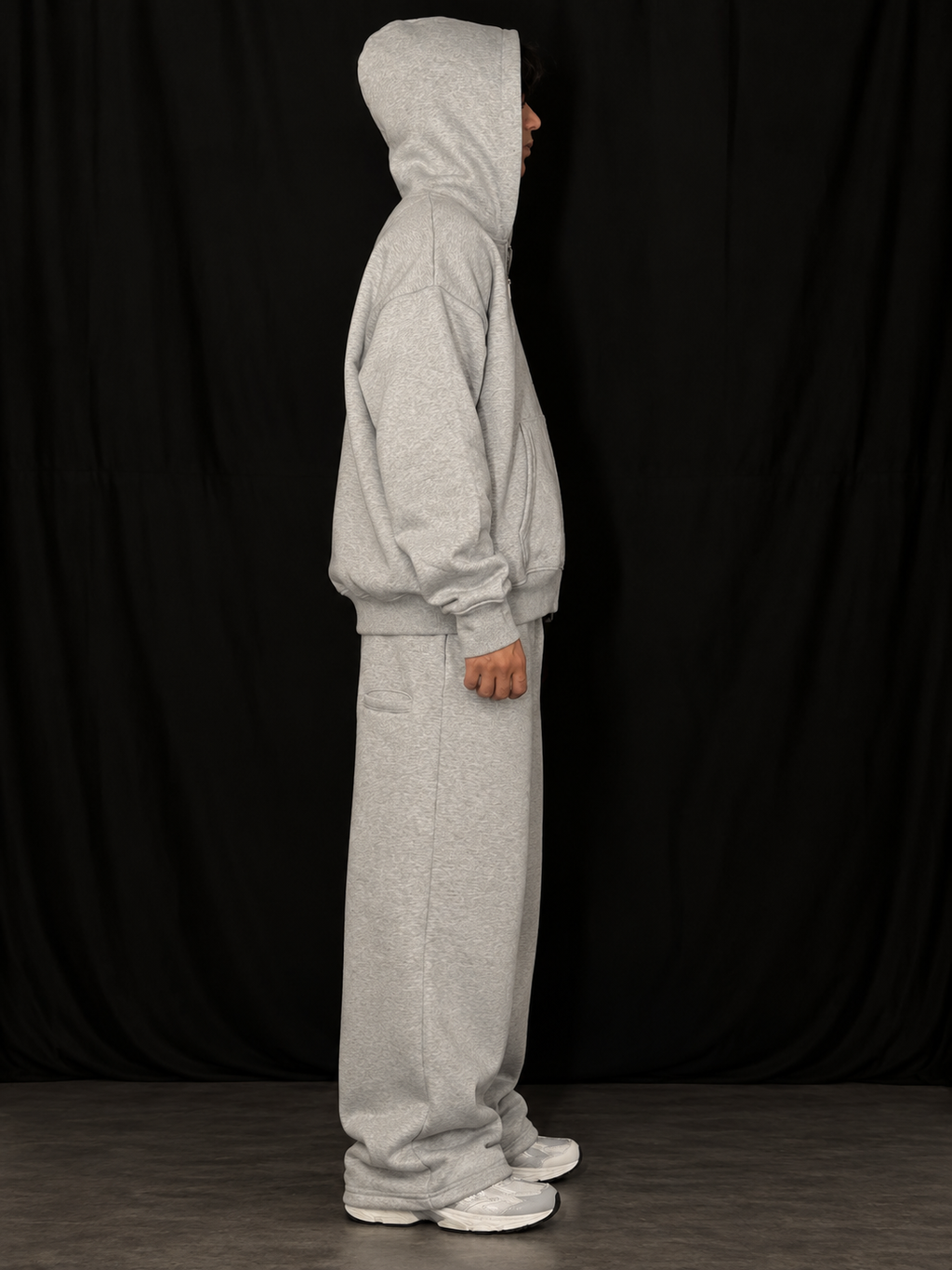 CO-ORD SET-GREY MELANGE