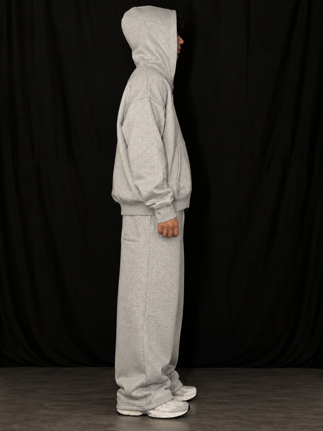 CO-ORD SET-GREY MELANGE
