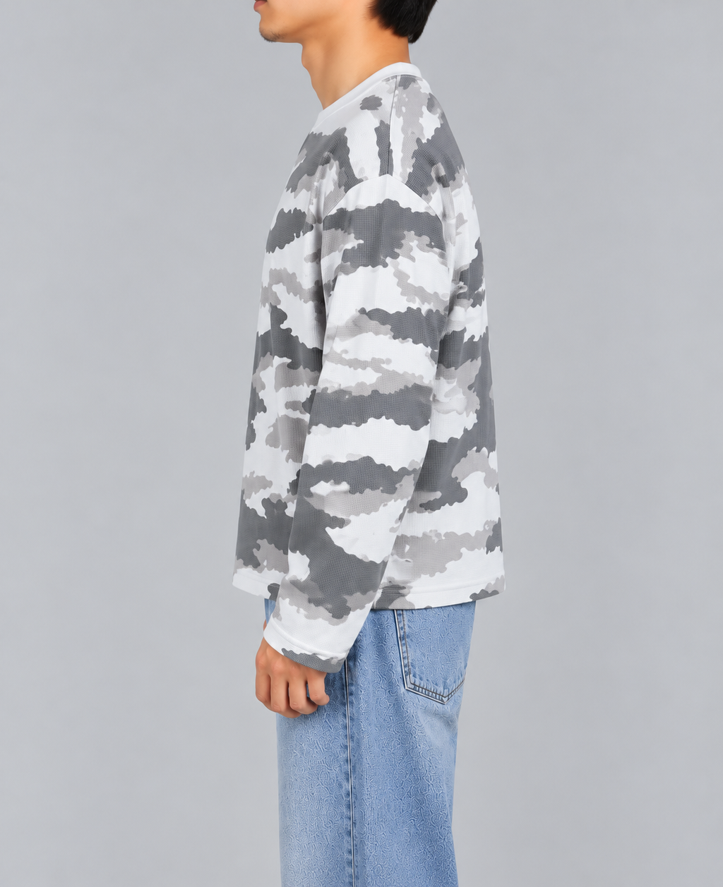 CAMO WAFFLE KNIT