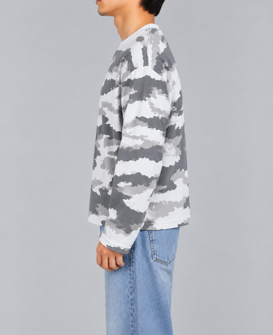 CAMO WAFFLE KNIT