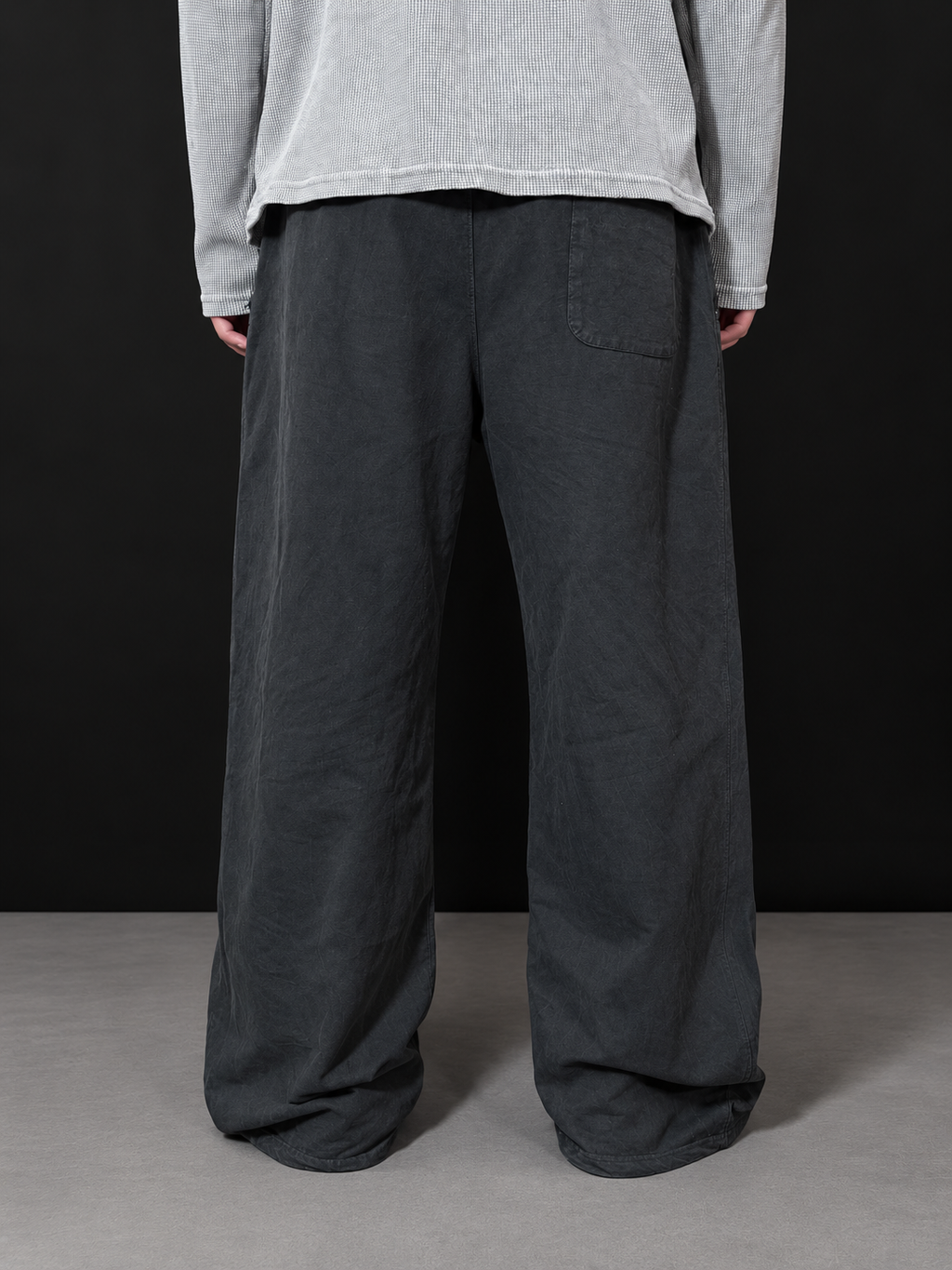 SHADOWBORNE ACID WASHED BAGGY JOGGERS
