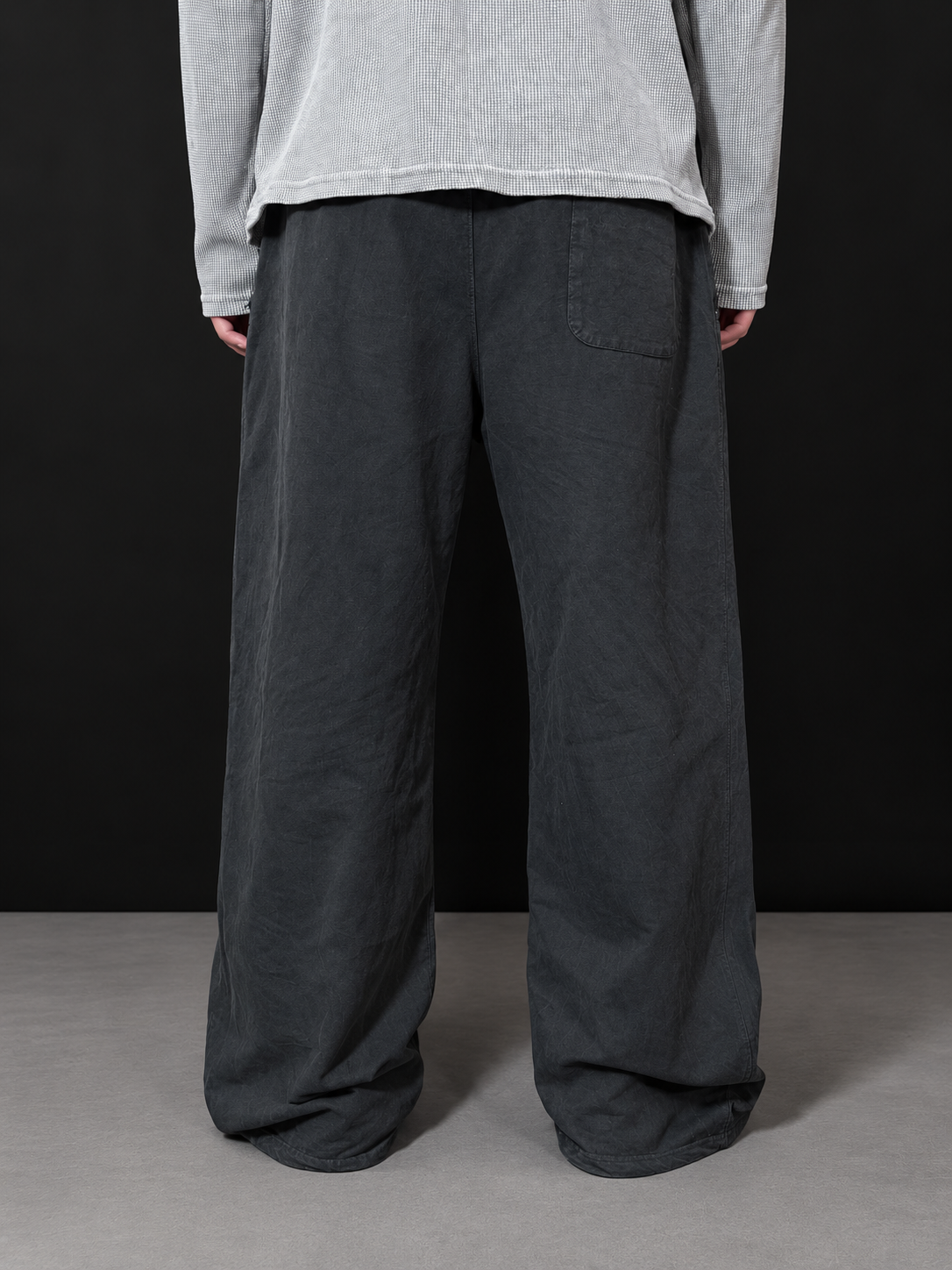 SHADOWBORNE ACID WASHED BAGGY JOGGERS