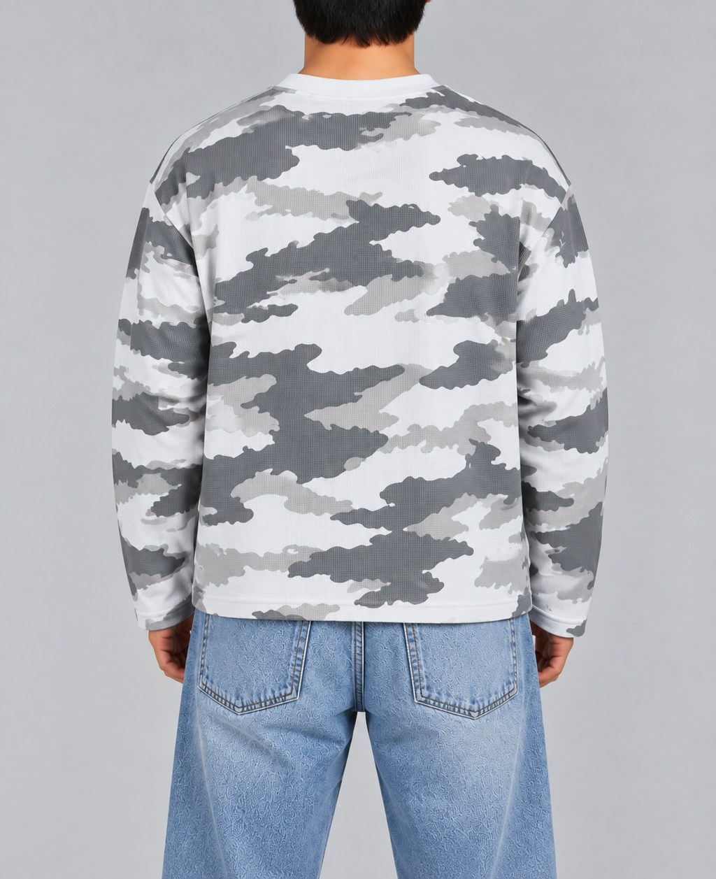 CAMO WAFFLE KNIT