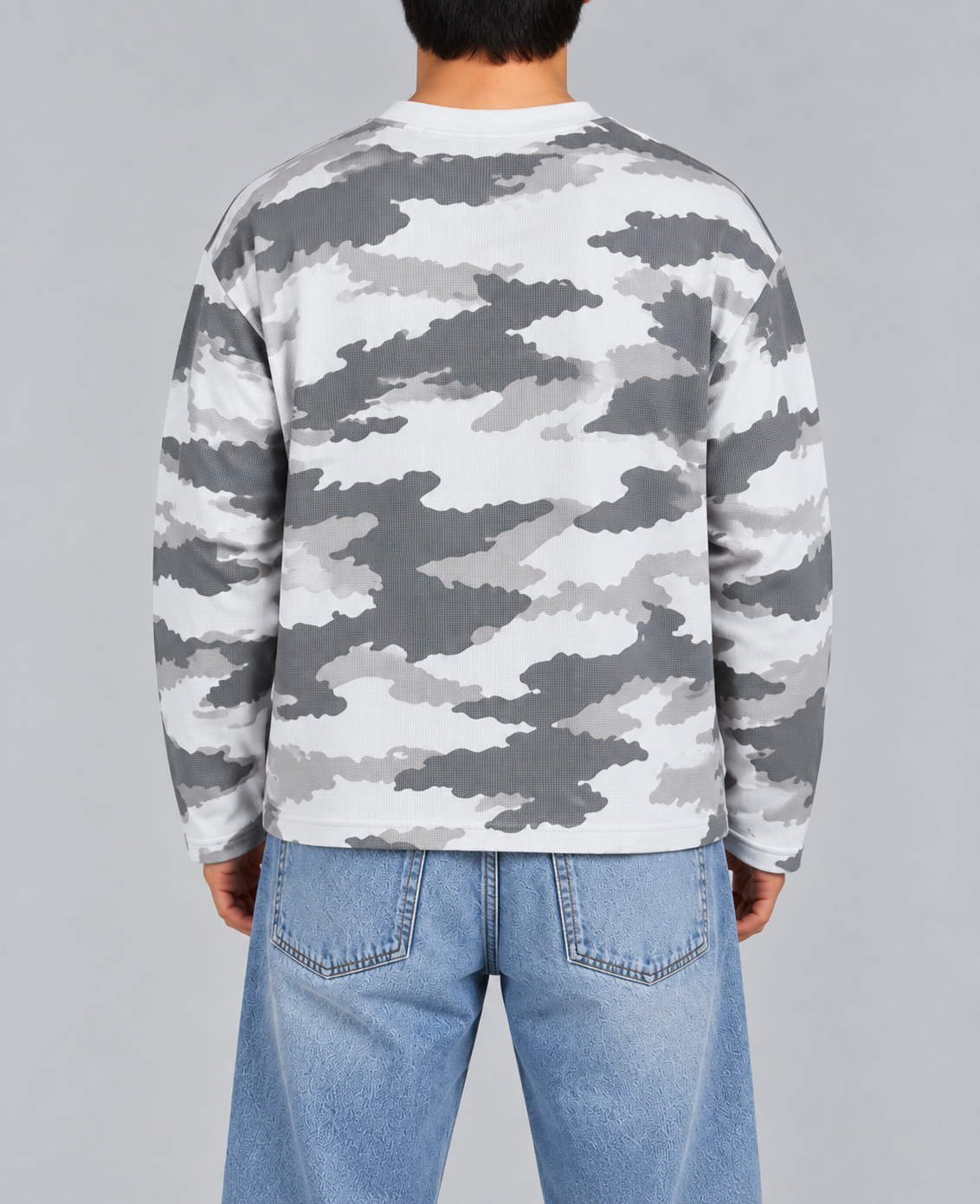 CAMO WAFFLE KNIT