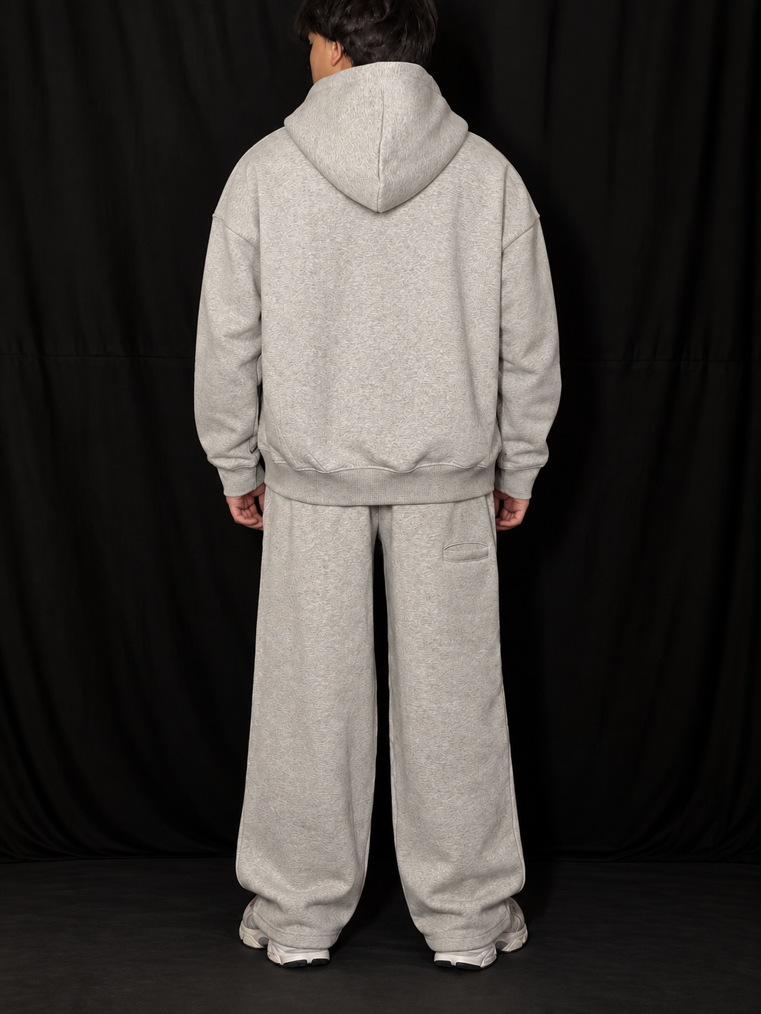 CO-ORD SET-GREY MELANGE