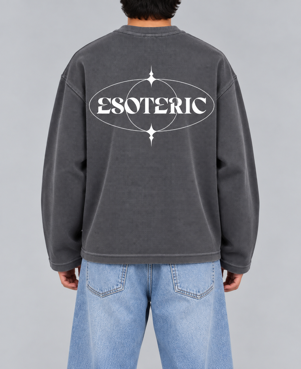 ESOTERIC ACID WASHED WAFFLE KNIT