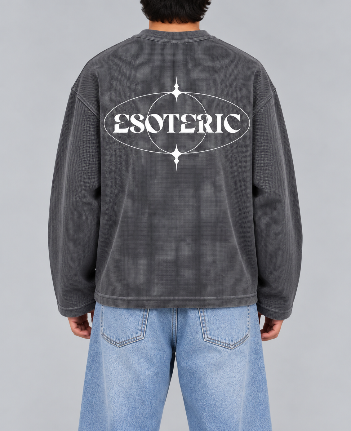ESOTERIC ACID WASHED WAFFLE KNIT