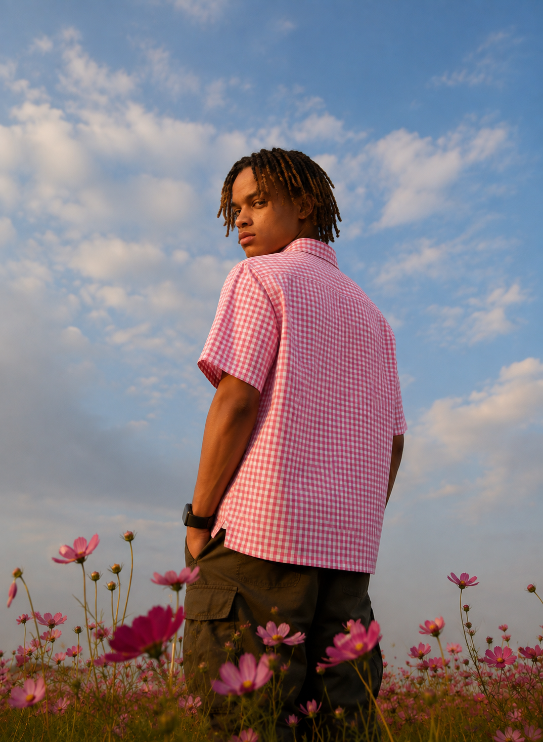 PETAL CHECK SHIRT