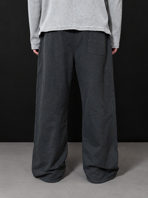Black Acid Wash essential joggers