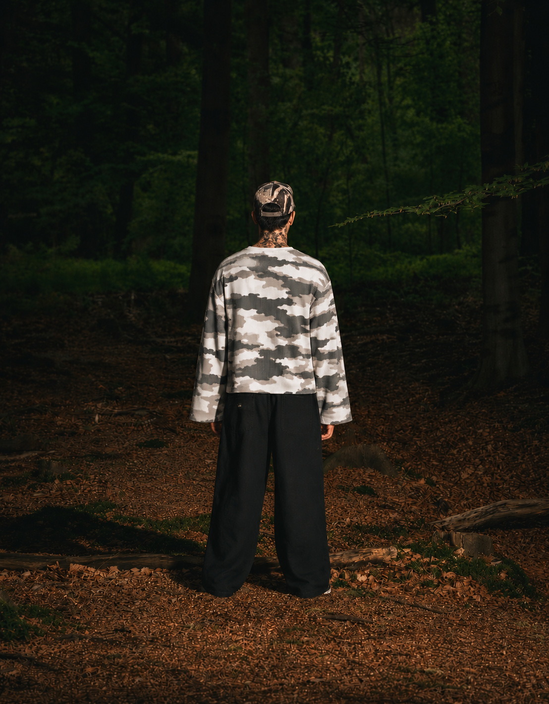 CAMO WAFFLE KNIT