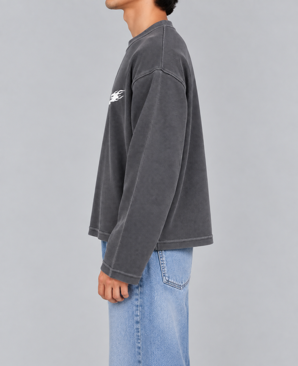 ESOTERIC ACID WASHED WAFFLE KNIT