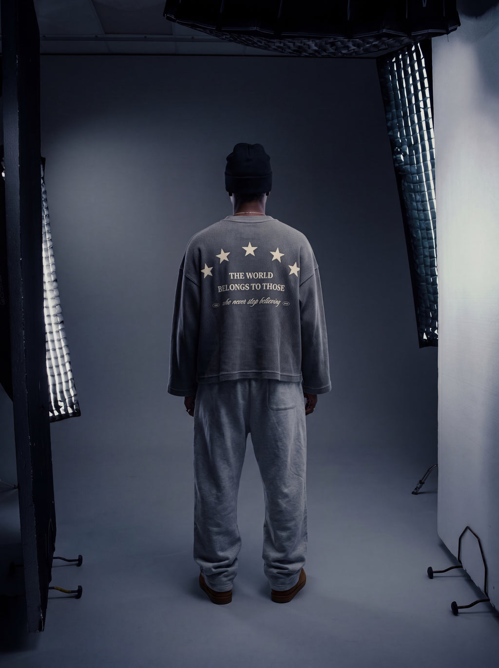CONVICTION ACID WASH WAFFLE TEE