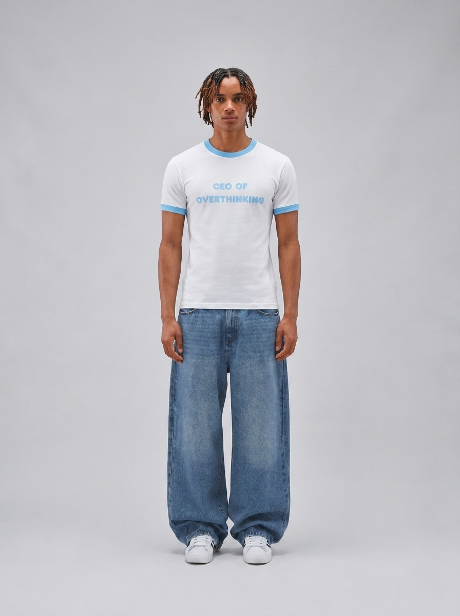 CEO OF OVERTHINKING RINGER TEE