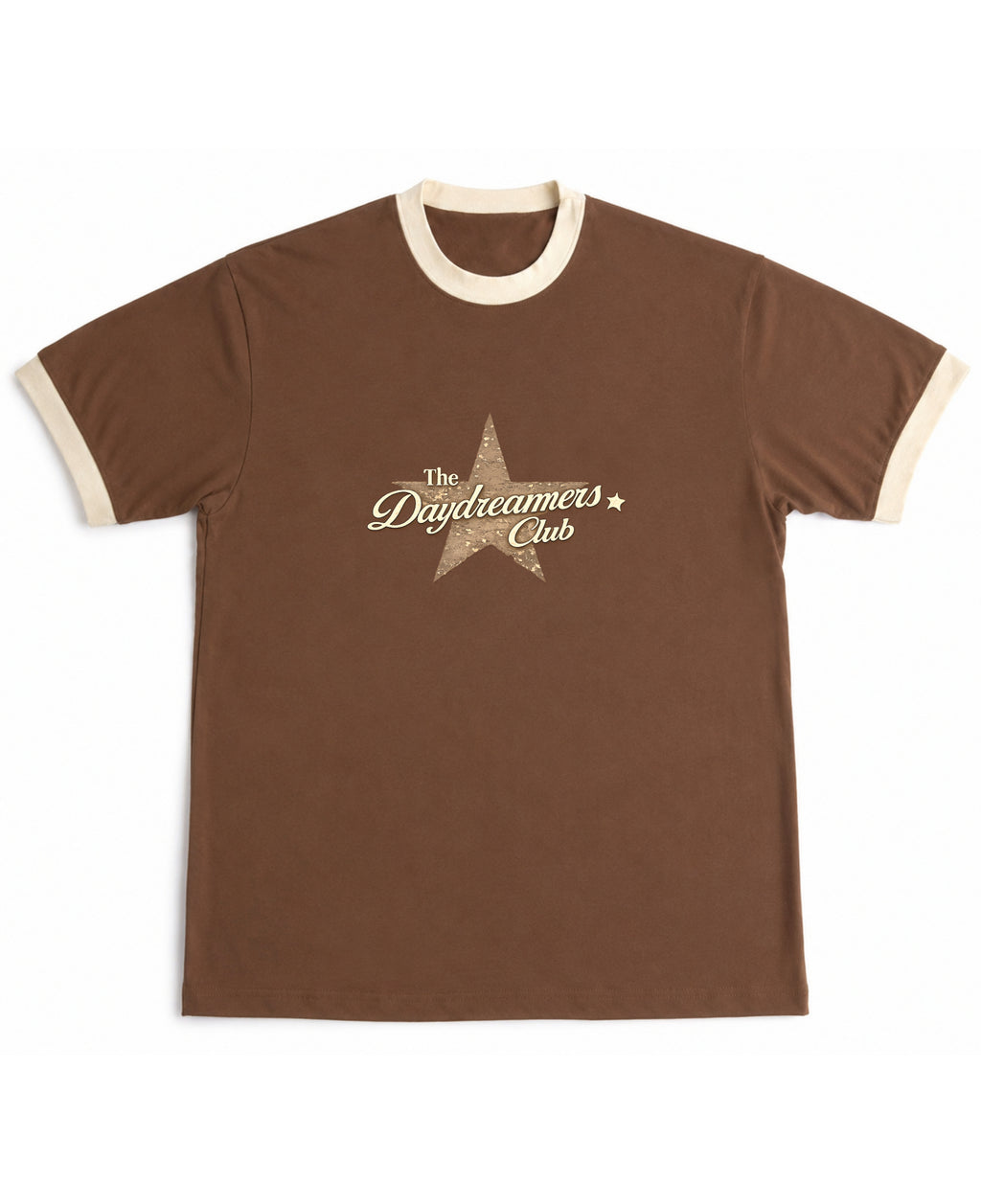Mousse & Cream Ringer tee Front Design