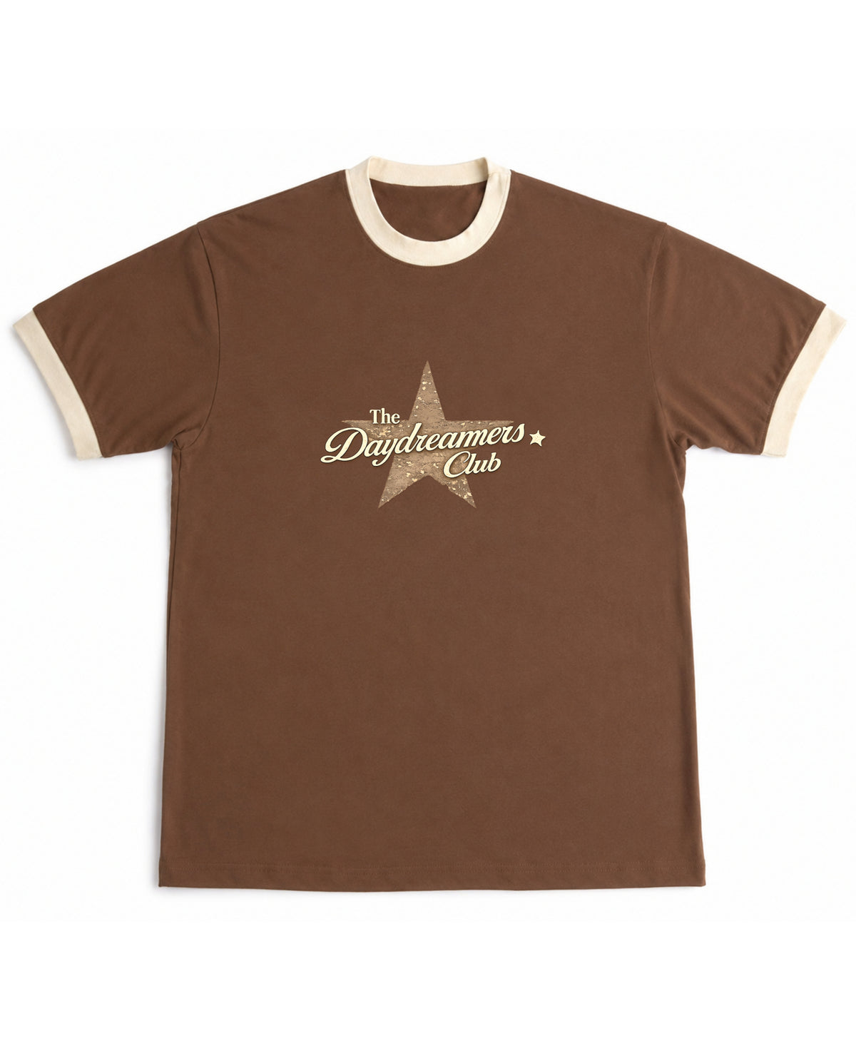 Mousse & Cream Ringer tee Front Design